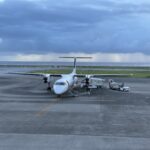 2022/7 久米島空港　デハビランド DHC-8-400 カーゴコンビ（DH4）