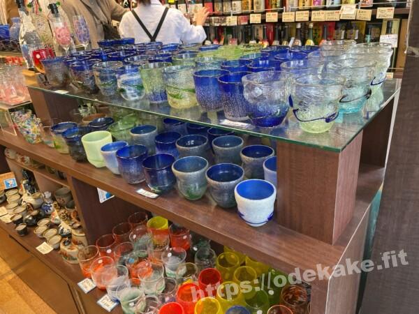 那覇国際通りの写真／泡盛専門店千寿乃市場で泡ガラス