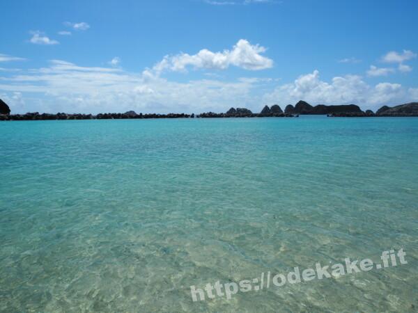 旅の写真／綺麗なブルーの昼の阿嘉島のメーヌ浜（前浜ビーチ）