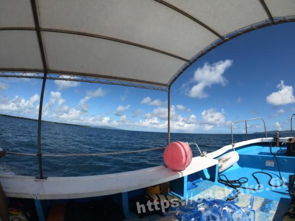 旅の写真／石西礁湖へ向かう途中の船