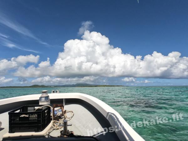 旅の写真／船から見た石西礁湖の海