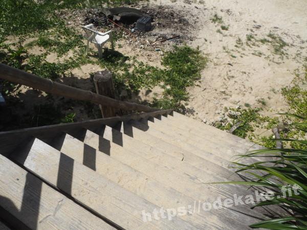 旅の写真／小浜島マリンハウスのビーチへの階段