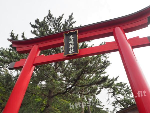 旅の写真／小木の木崎神社の鳥居