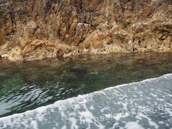 旅の写真／遊覧船から見る透明度高い尖閣湾の海