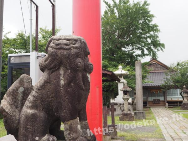 旅の写真／河原田諏訪町にある諏訪神社の狛犬